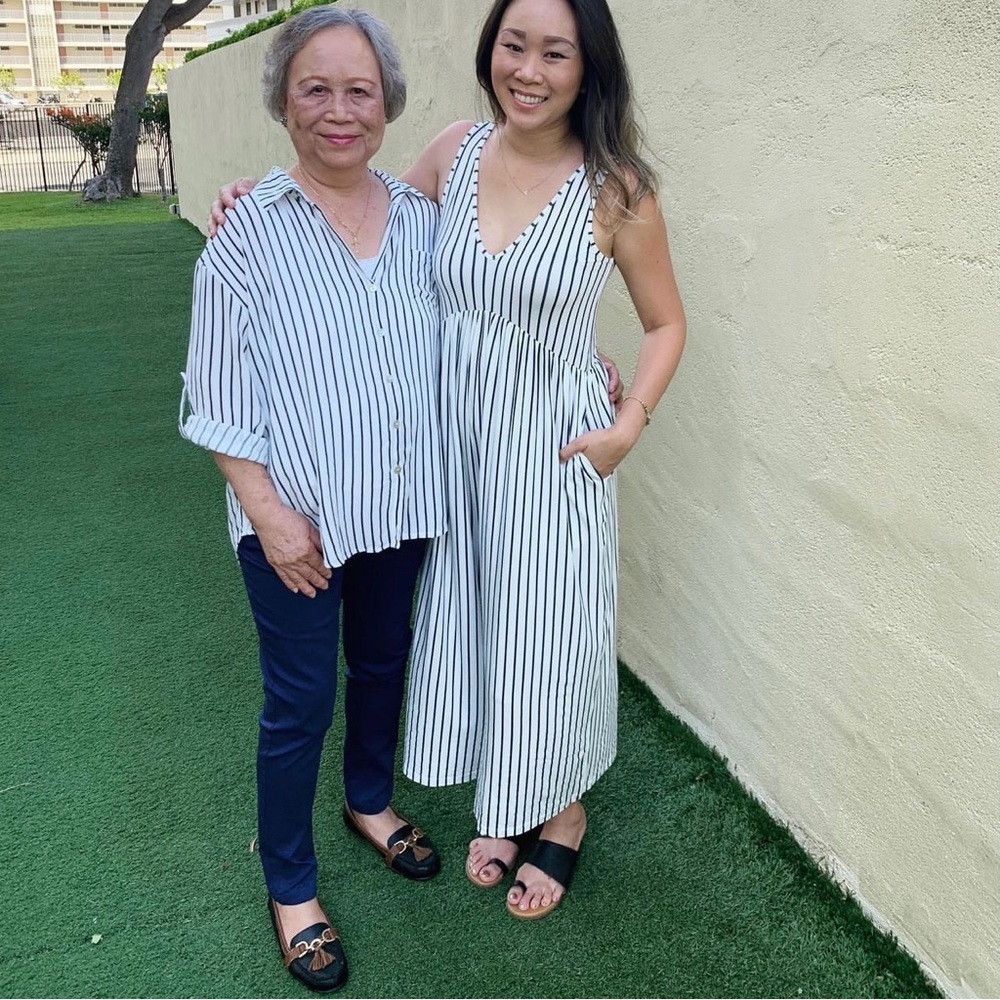 Ava Sky Button Down Striped Blouse - image 6